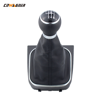 Carbon Fiber Acrylic Black Line Palanca De Cambios Gear Stick Shift Lever Knob For VW SAGITAR Golf IV 5