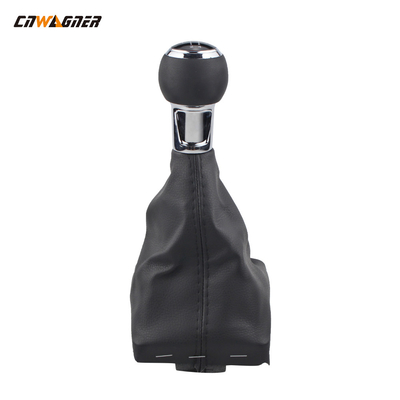 Custom Car Genuine Leather Boot Manual Speed 5 Gear Stick Shift Lever Knob For Audi A3 5/6